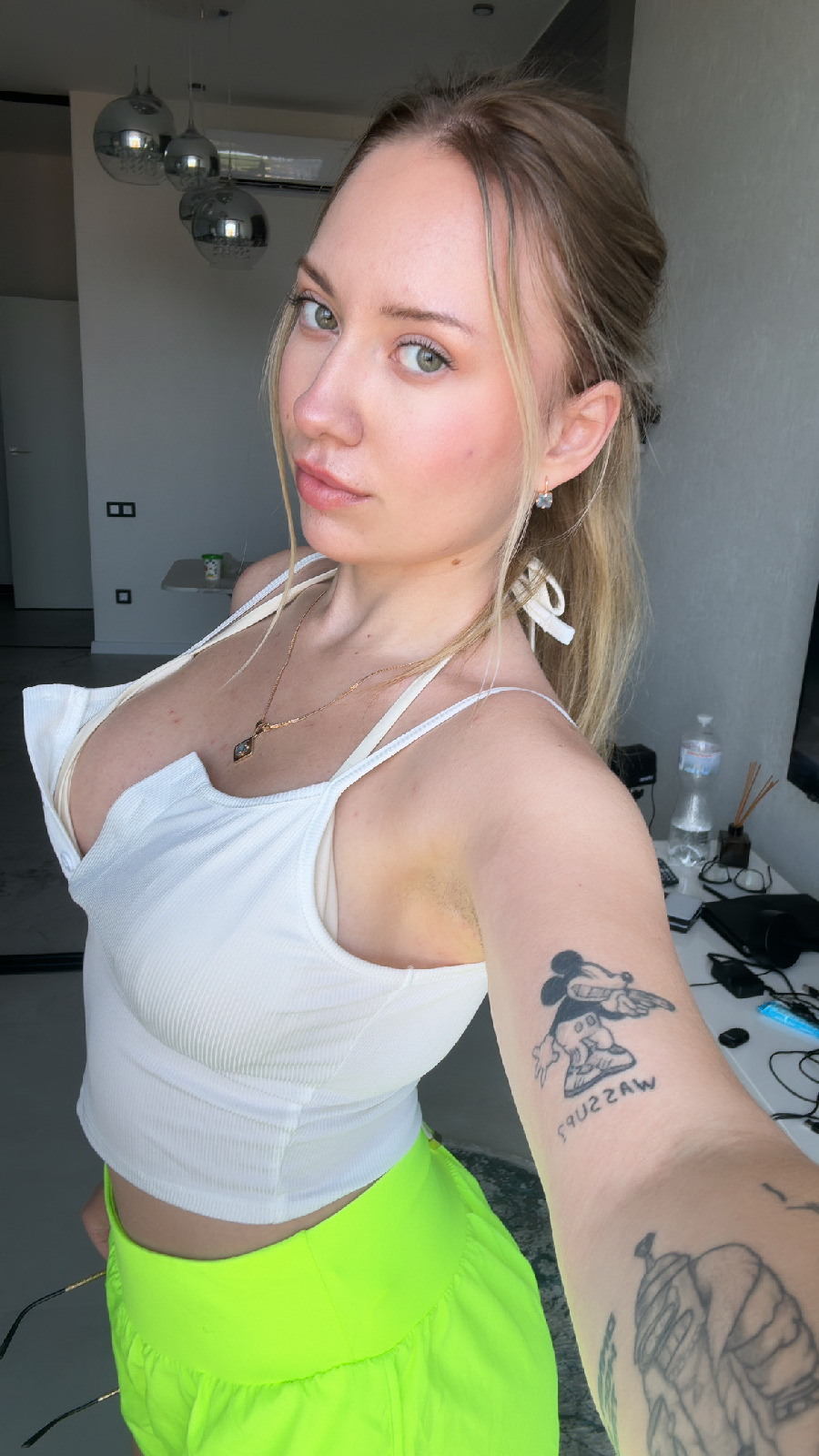 KateV in her underwear in Kagoshima