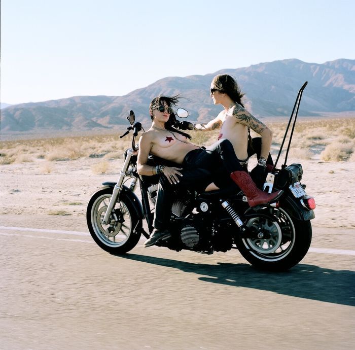 Girls on a motorcycle in Kagoshima