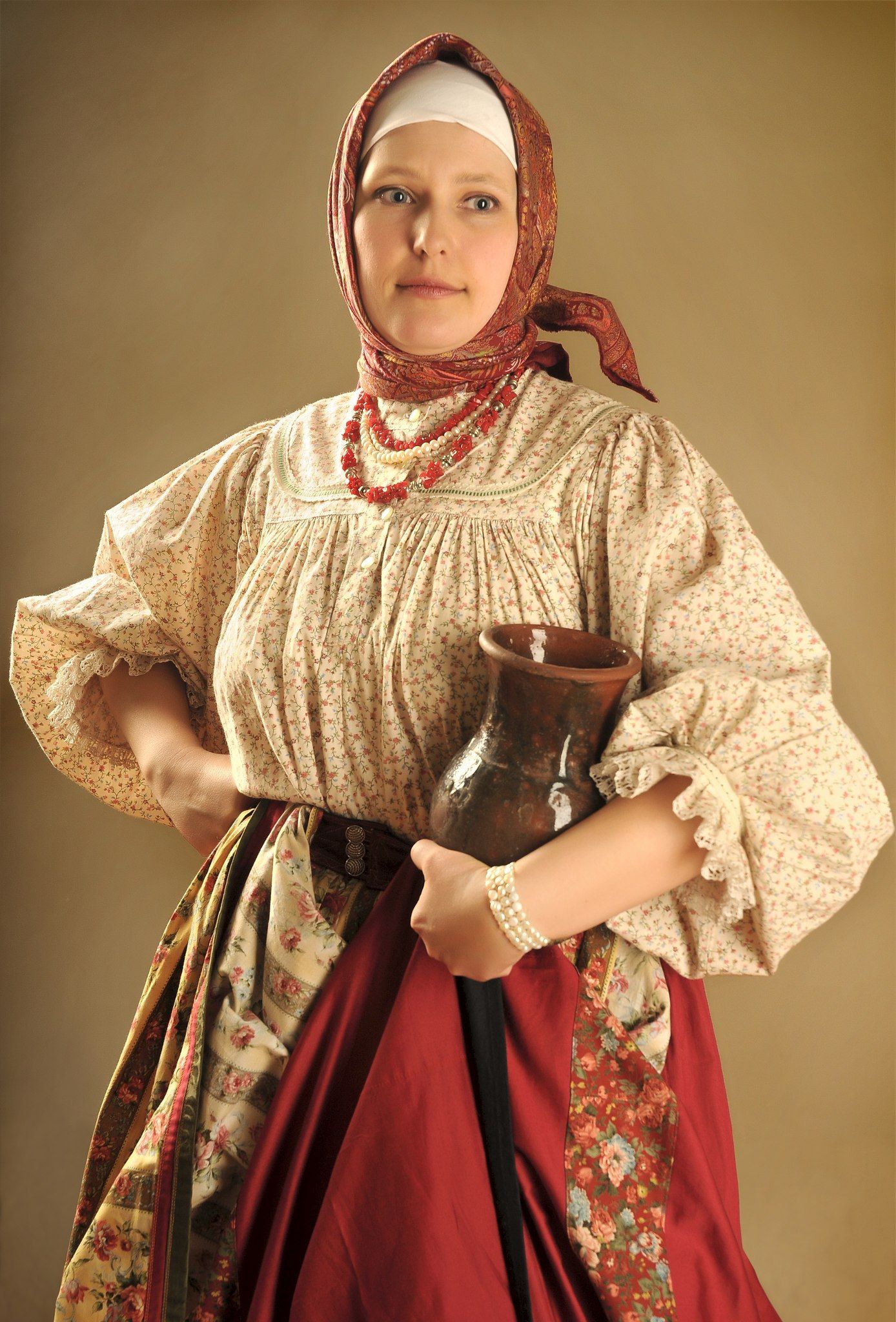 Girls in Slavic costumes in Kagoshima